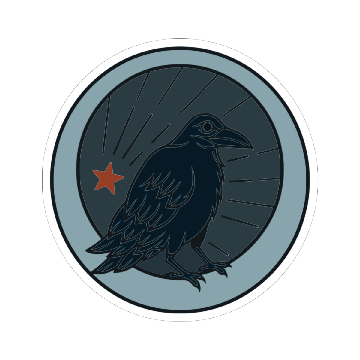 Pretty Little Omens Logo Sticker | Raven Emblem Sticker