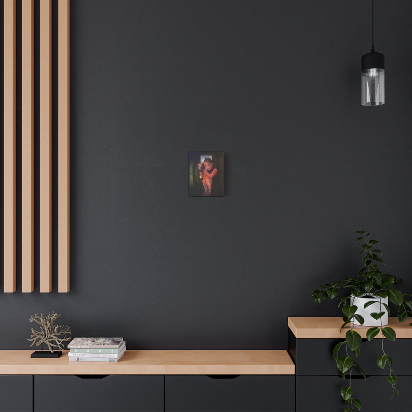 Hidden | Matte Canvas Print | Moody Forest Wall Art