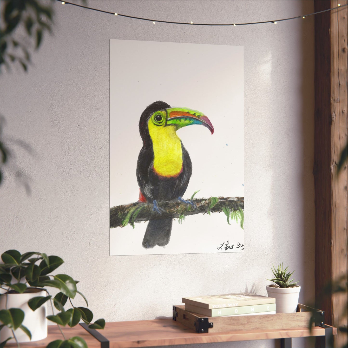 Toucan Art Poster | Colorful Tropical Bird Matte Print