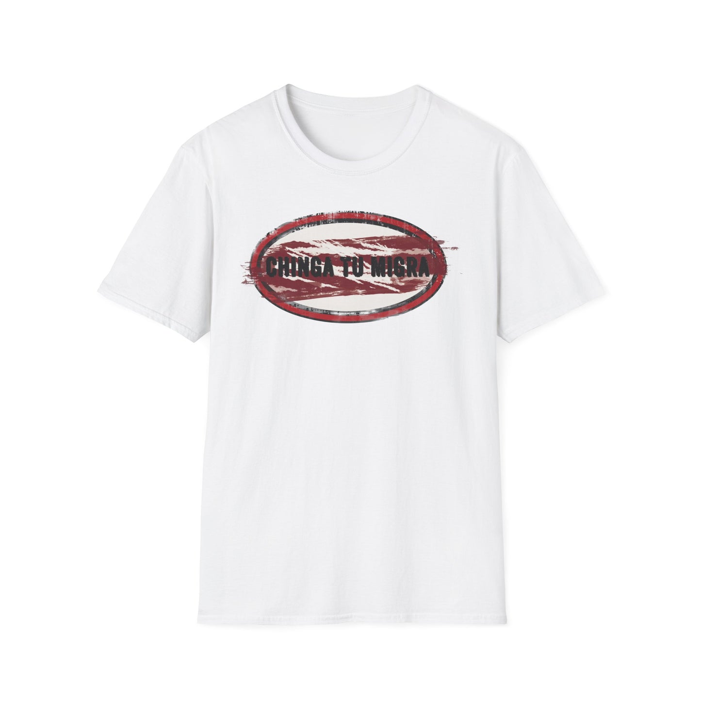 "Chinga Tu Migra" Distressed Political Statement T-Shirt