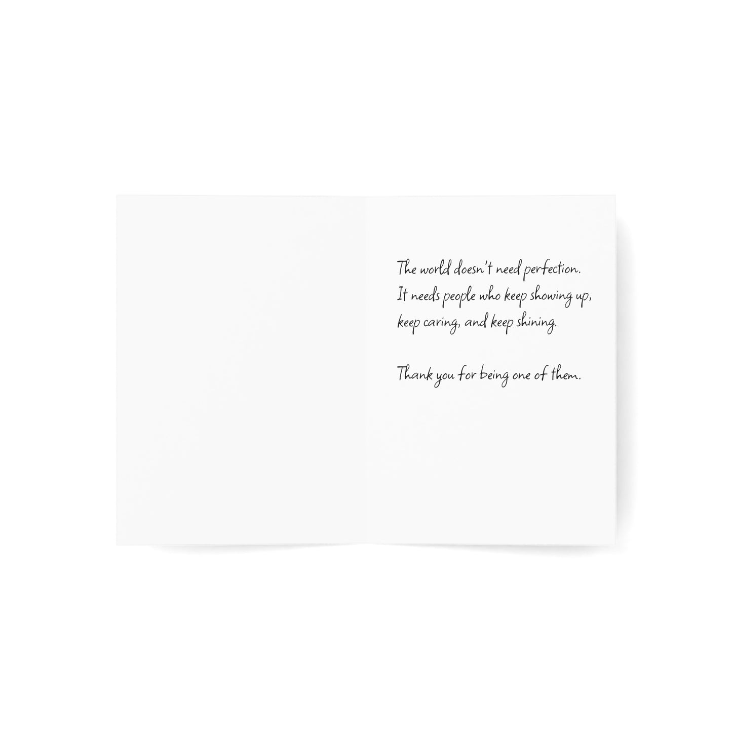 Greeting Card — "Be the Light" Inspirational Lightbulb Design (Single or Bulk Packs)