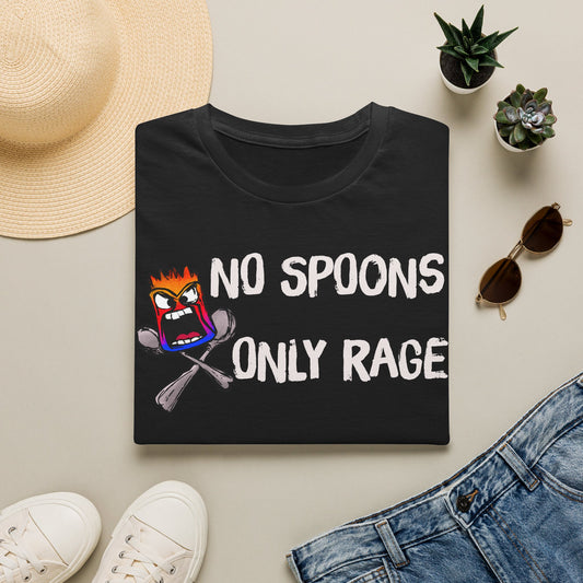 No Spoons Only Rage T-Shirt — Funny Rage Graphic Tee