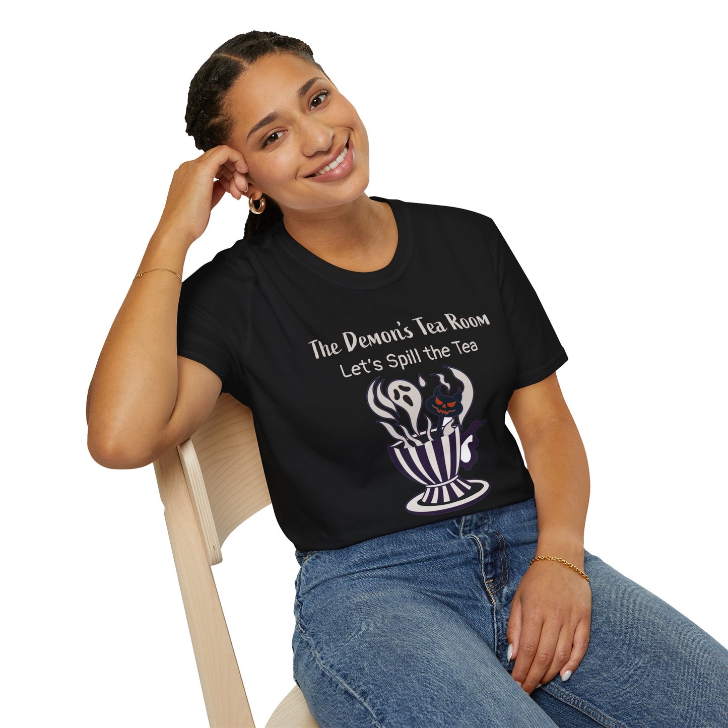 The Demon's Tea Room: Let's Spill the Tea Gothic Halloween T-Shirt