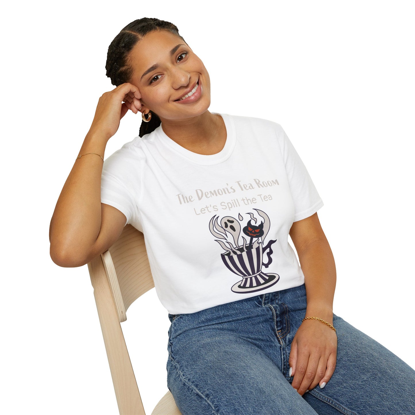 The Demon's Tea Room: Let's Spill the Tea Gothic Halloween T-Shirt