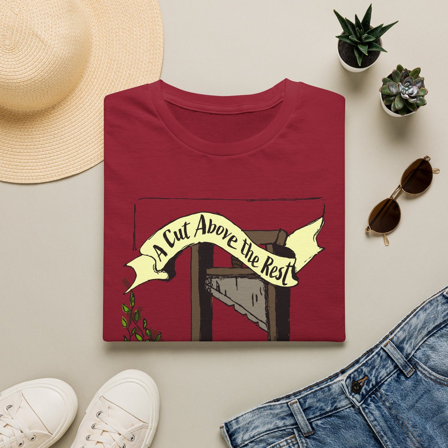 “A Cut Above the Rest” Guillotine Graphic Tee