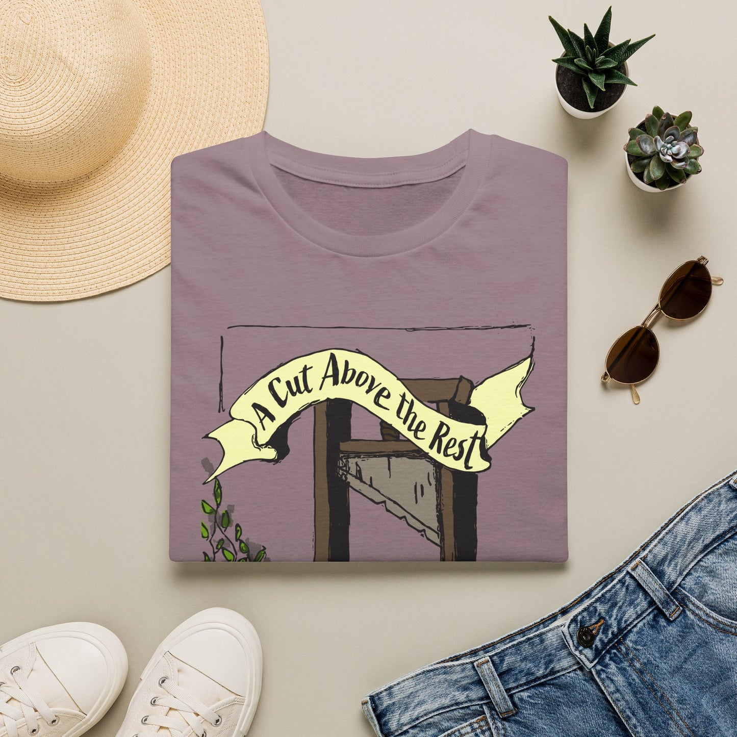 “A Cut Above the Rest” Guillotine Graphic Tee