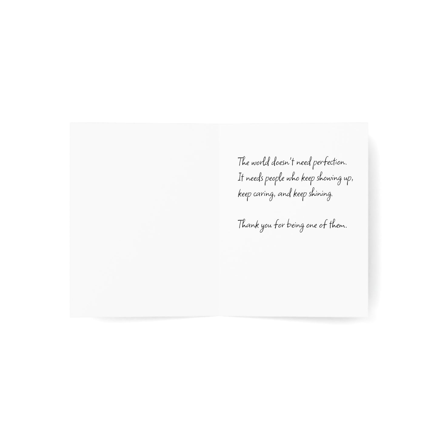 Greeting Card — "Be the Light" Inspirational Lightbulb Design (Single or Bulk Packs)