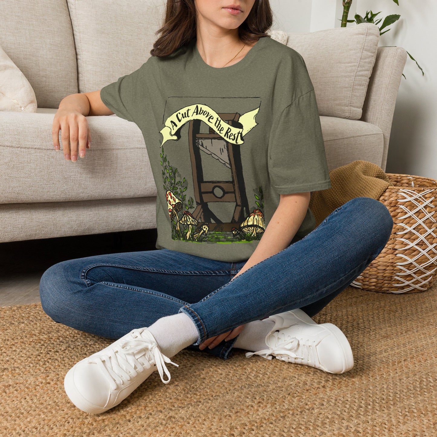 “A Cut Above the Rest” Guillotine Graphic Tee