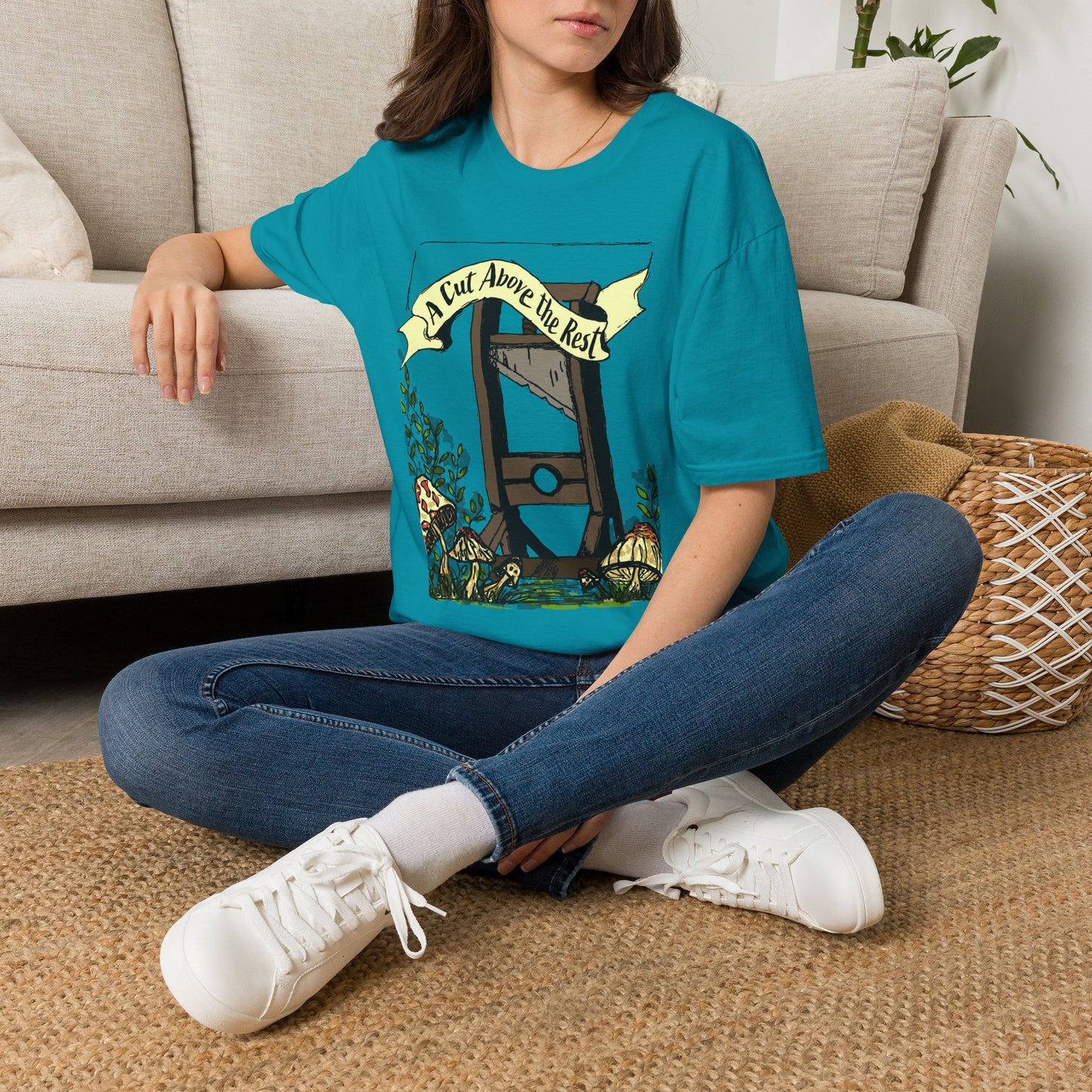 “A Cut Above the Rest” Guillotine Graphic Tee