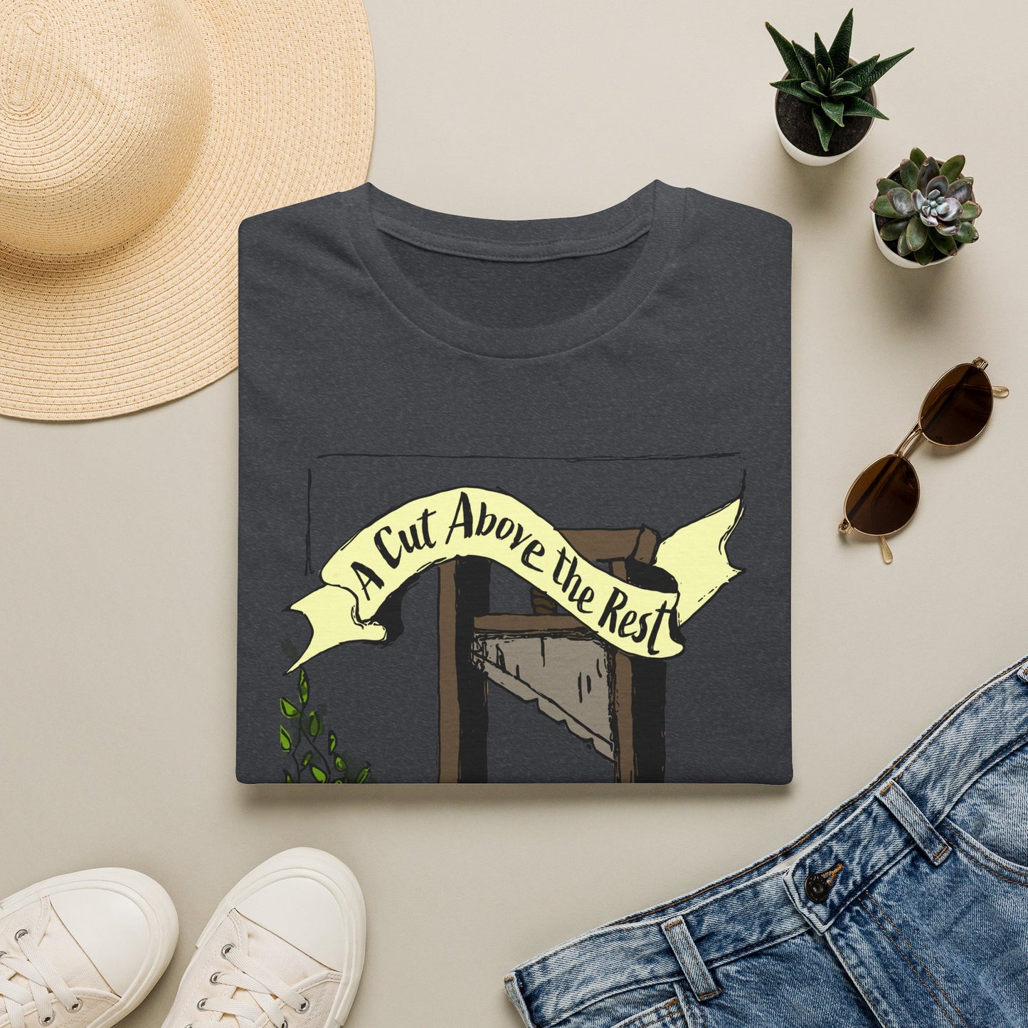 “A Cut Above the Rest” Guillotine Graphic Tee