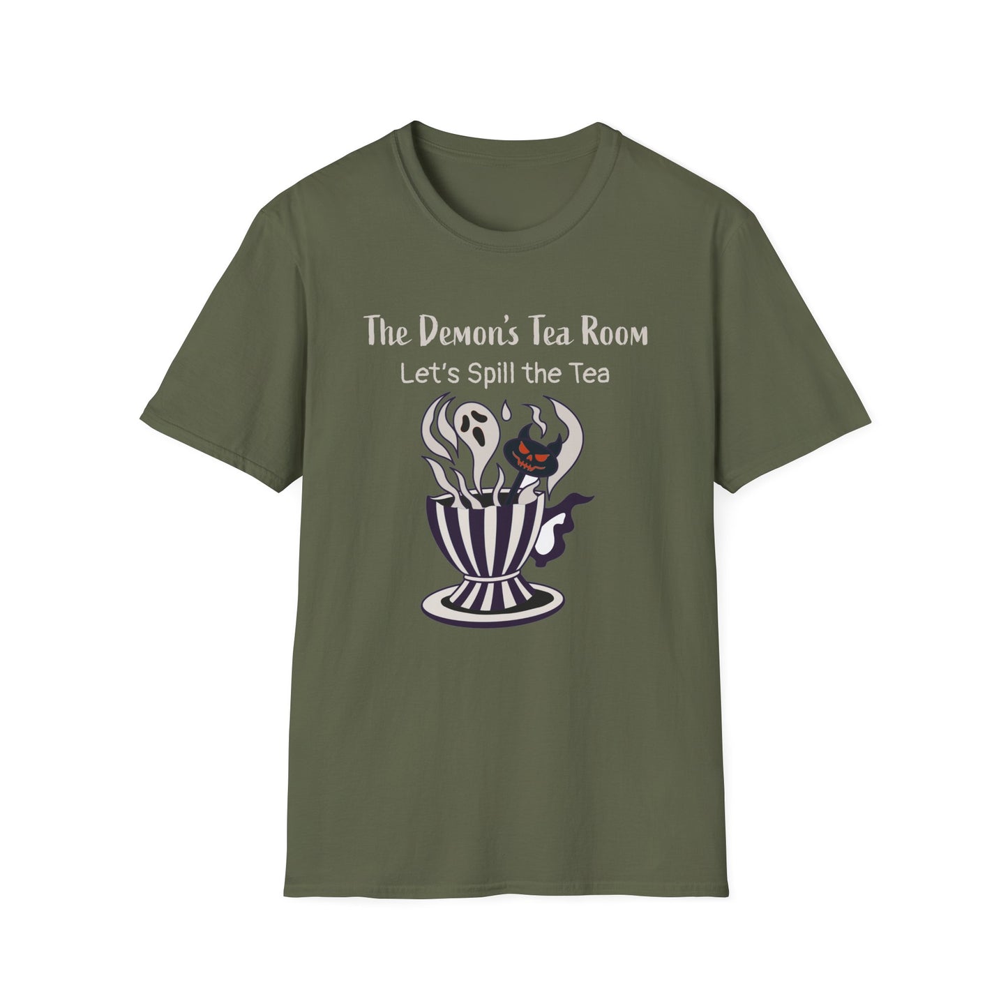 The Demon's Tea Room: Let's Spill the Tea Gothic Halloween T-Shirt