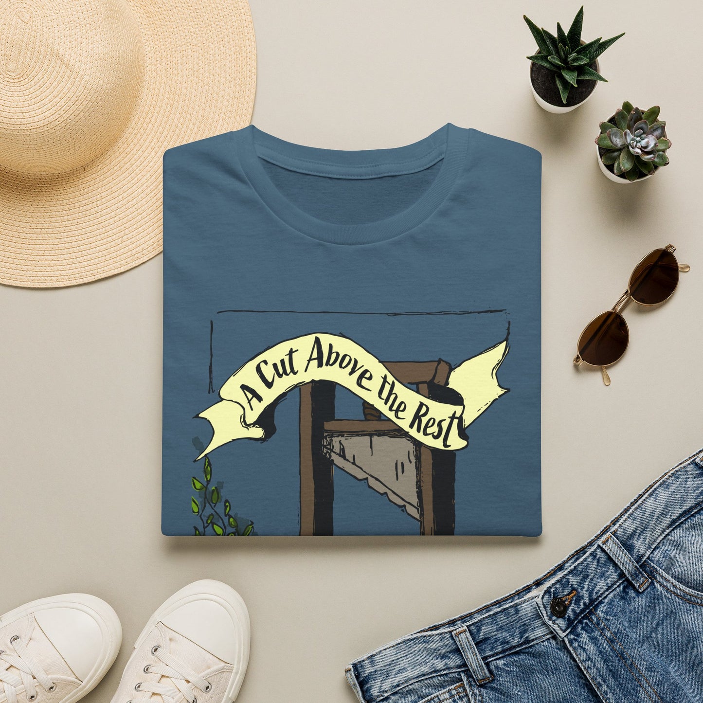 “A Cut Above the Rest” Guillotine Graphic Tee
