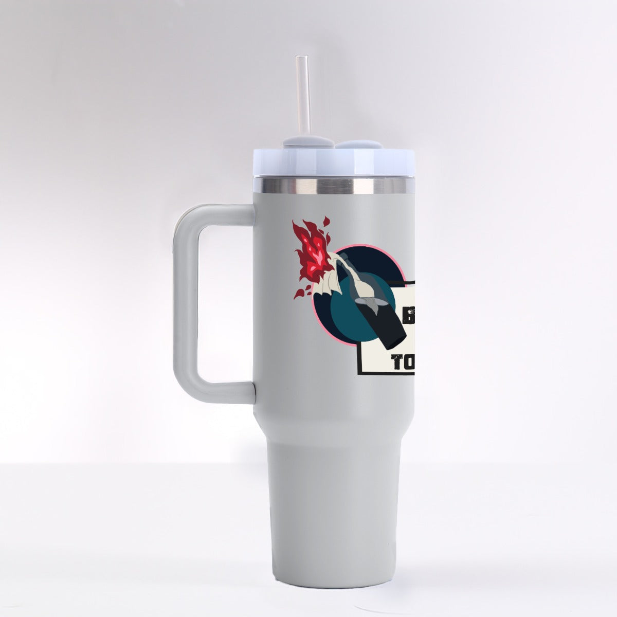 Be the light 40 oz Tumbler With Handle |