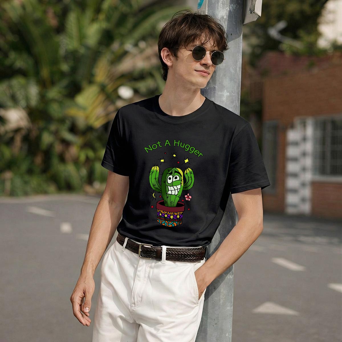 Not a Hugger T-Shirt |Gildan 5000 Double DTG
