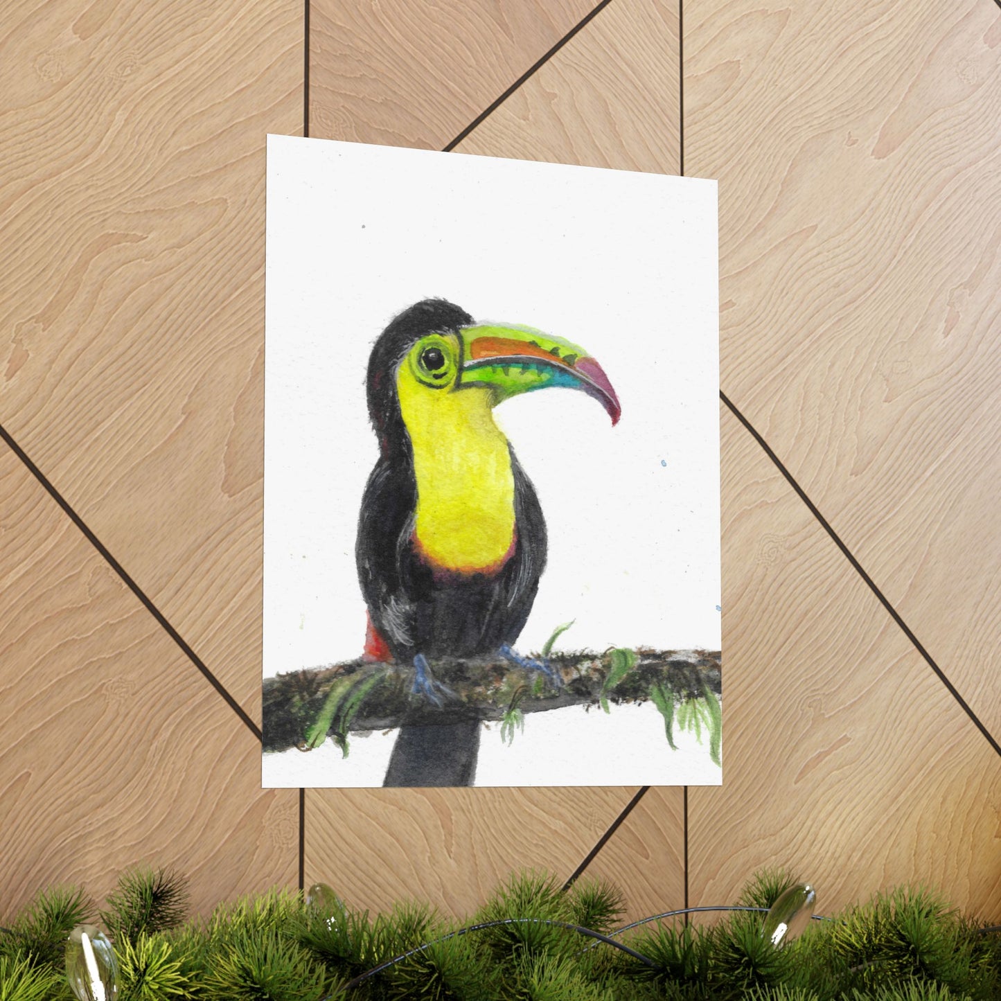 Toucan Art Poster | Colorful Tropical Bird Matte Print