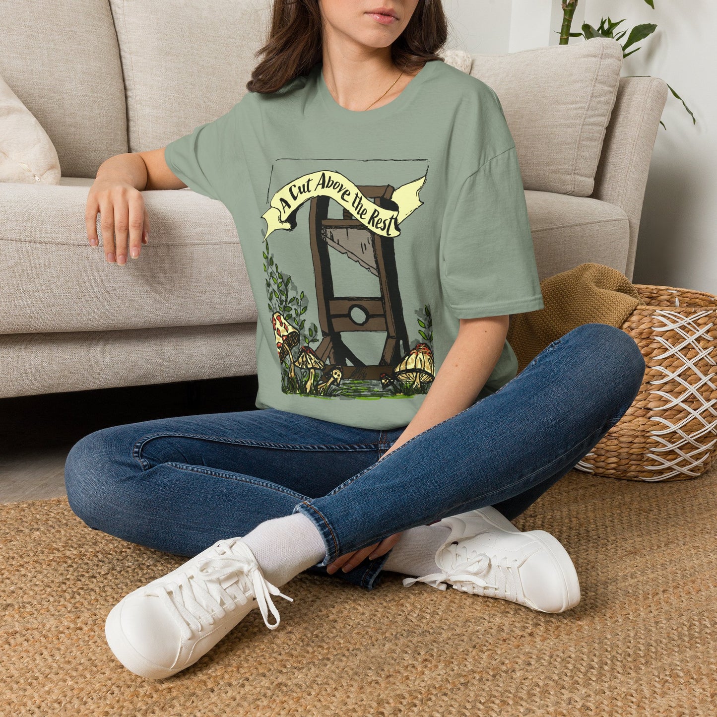 “A Cut Above the Rest” Guillotine Graphic Tee