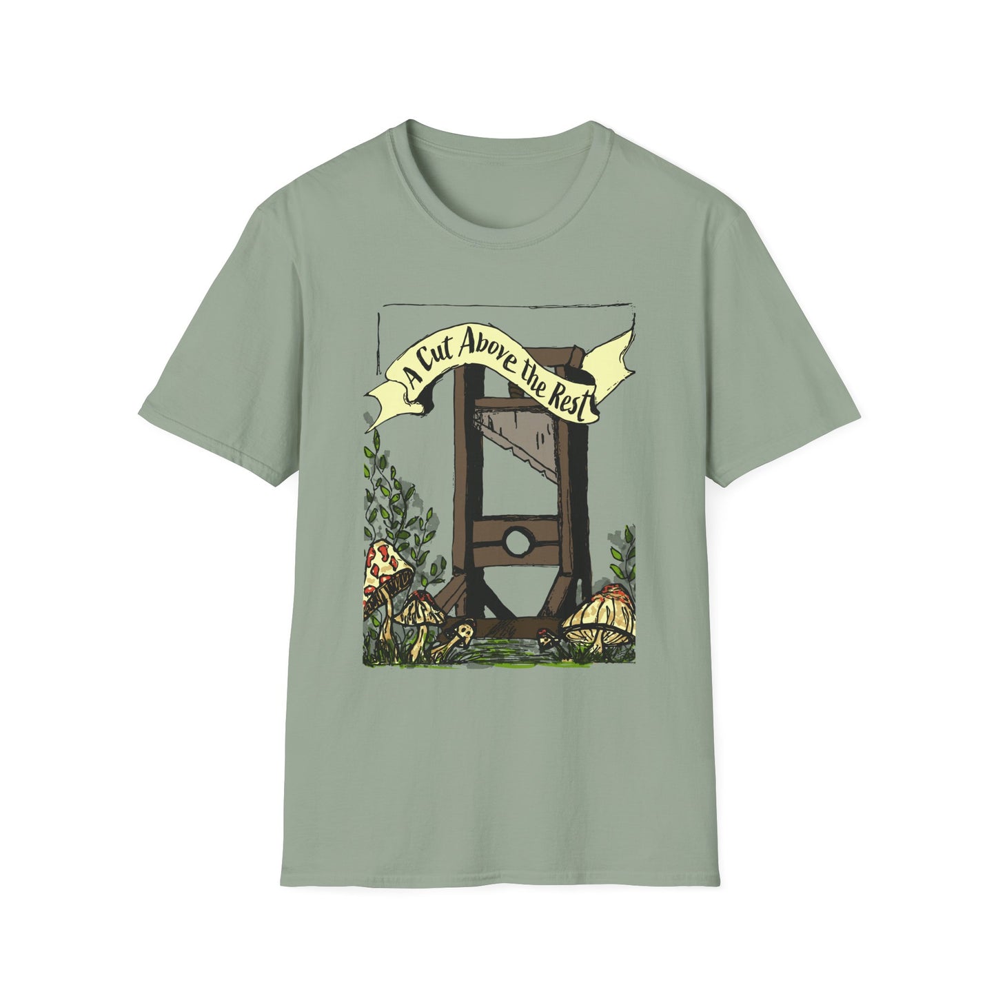 “A Cut Above the Rest” Guillotine Graphic Tee
