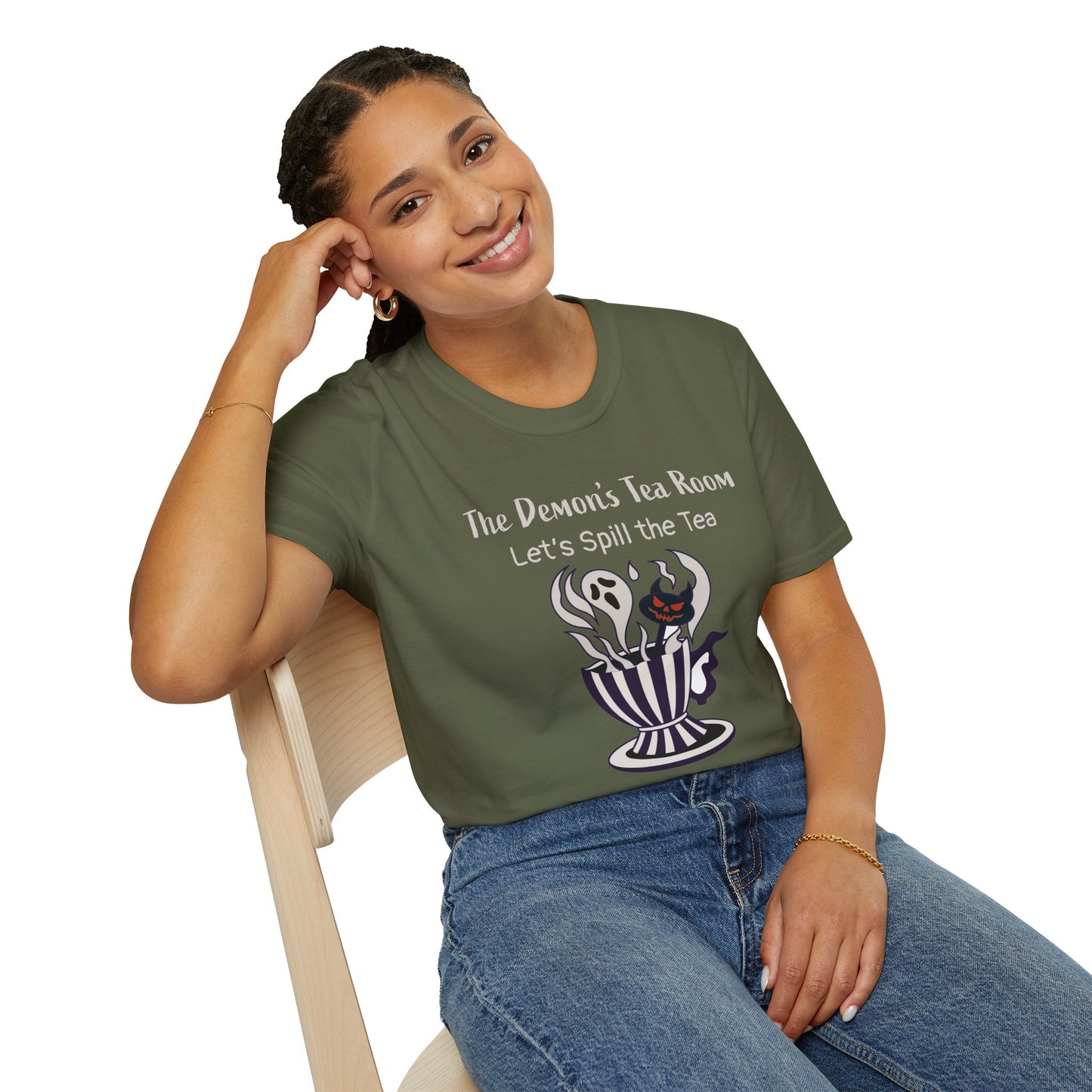 The Demon's Tea Room: Let's Spill the Tea Gothic Halloween T-Shirt