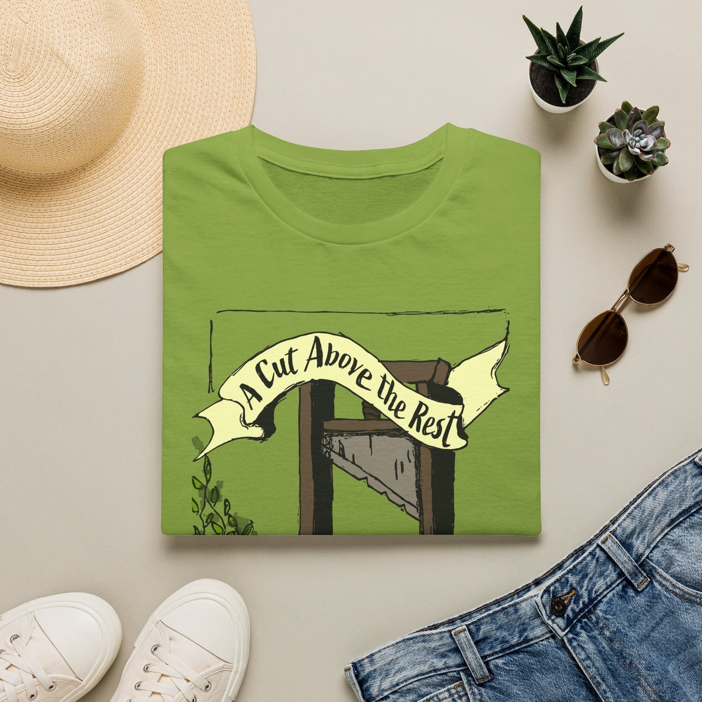 “A Cut Above the Rest” Guillotine Graphic Tee
