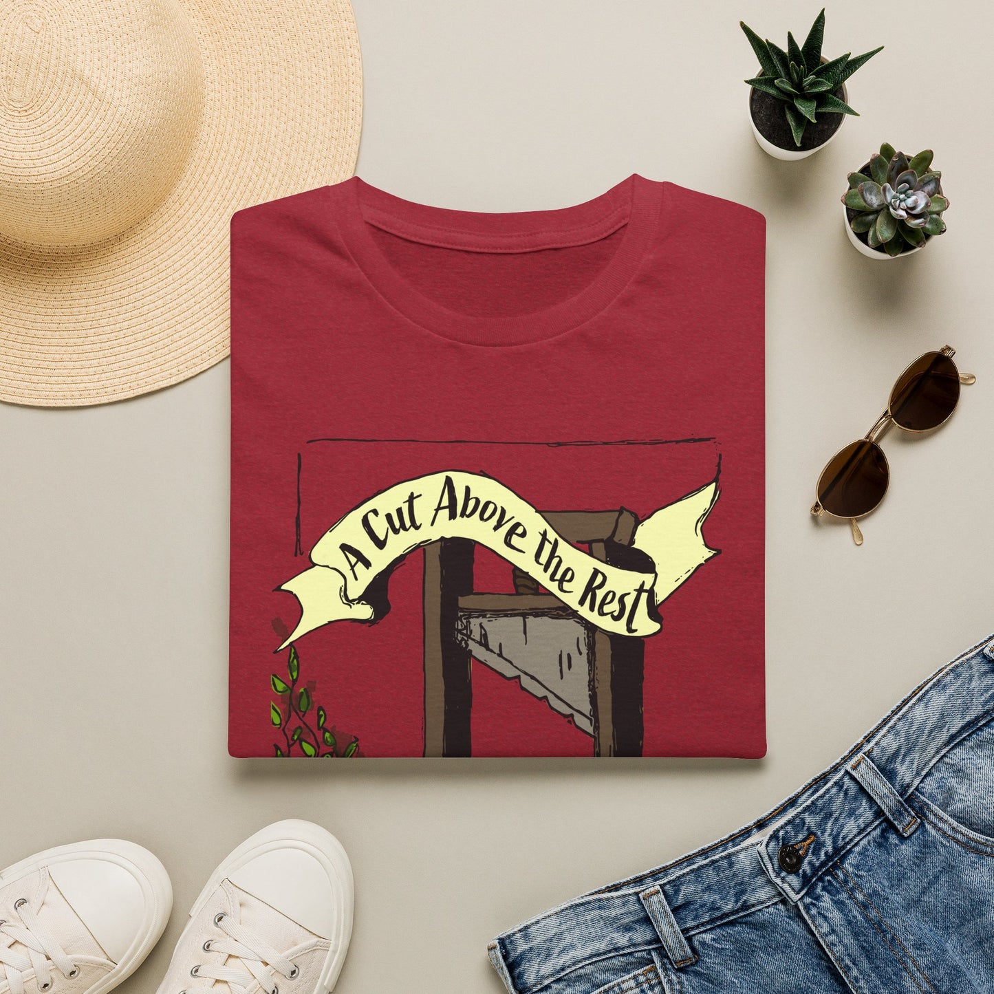 “A Cut Above the Rest” Guillotine Graphic Tee