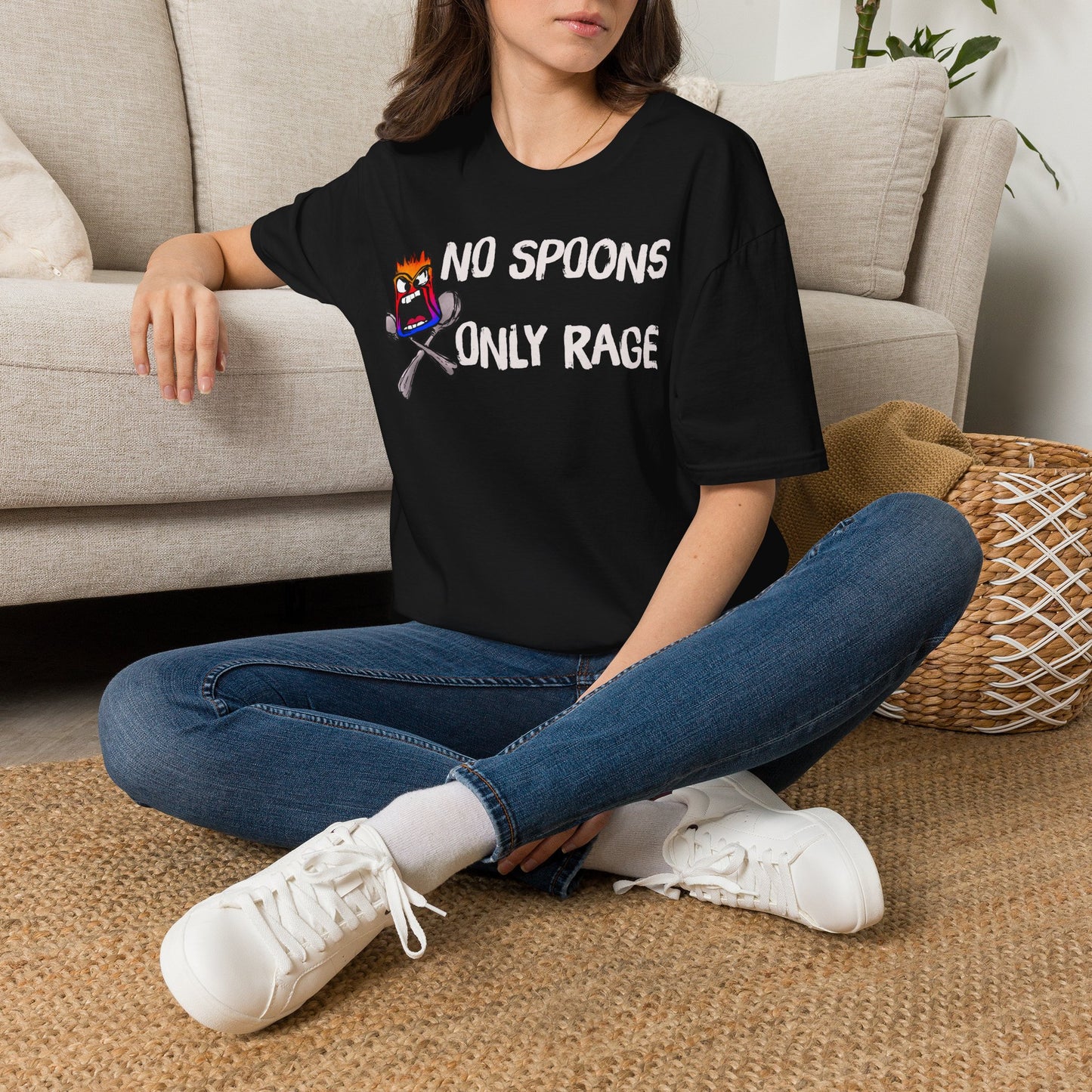 No Spoons Only Rage T-Shirt — Funny Rage Graphic Tee