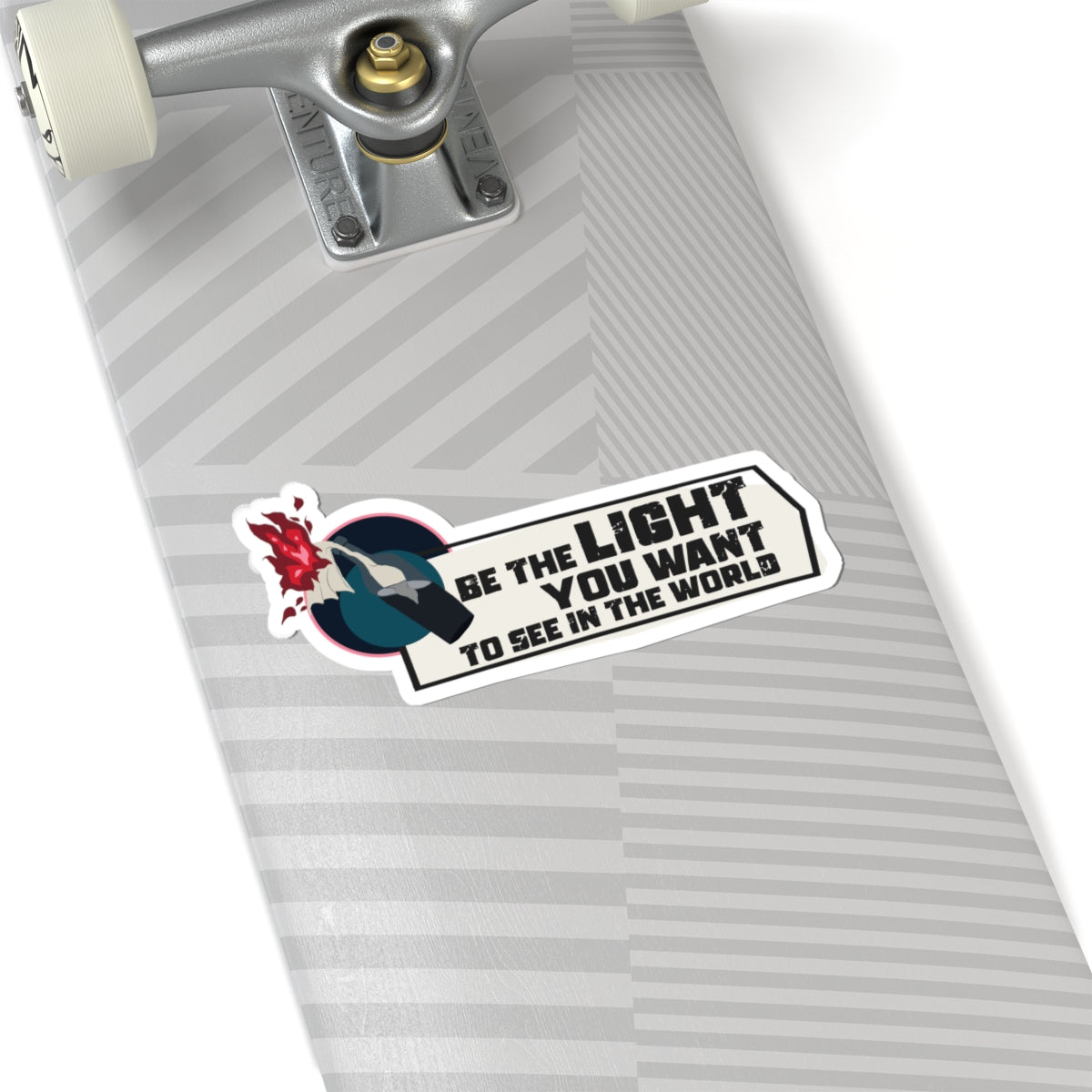 'Be the Light You Want to See in the World' Kiss-Cut Sticker