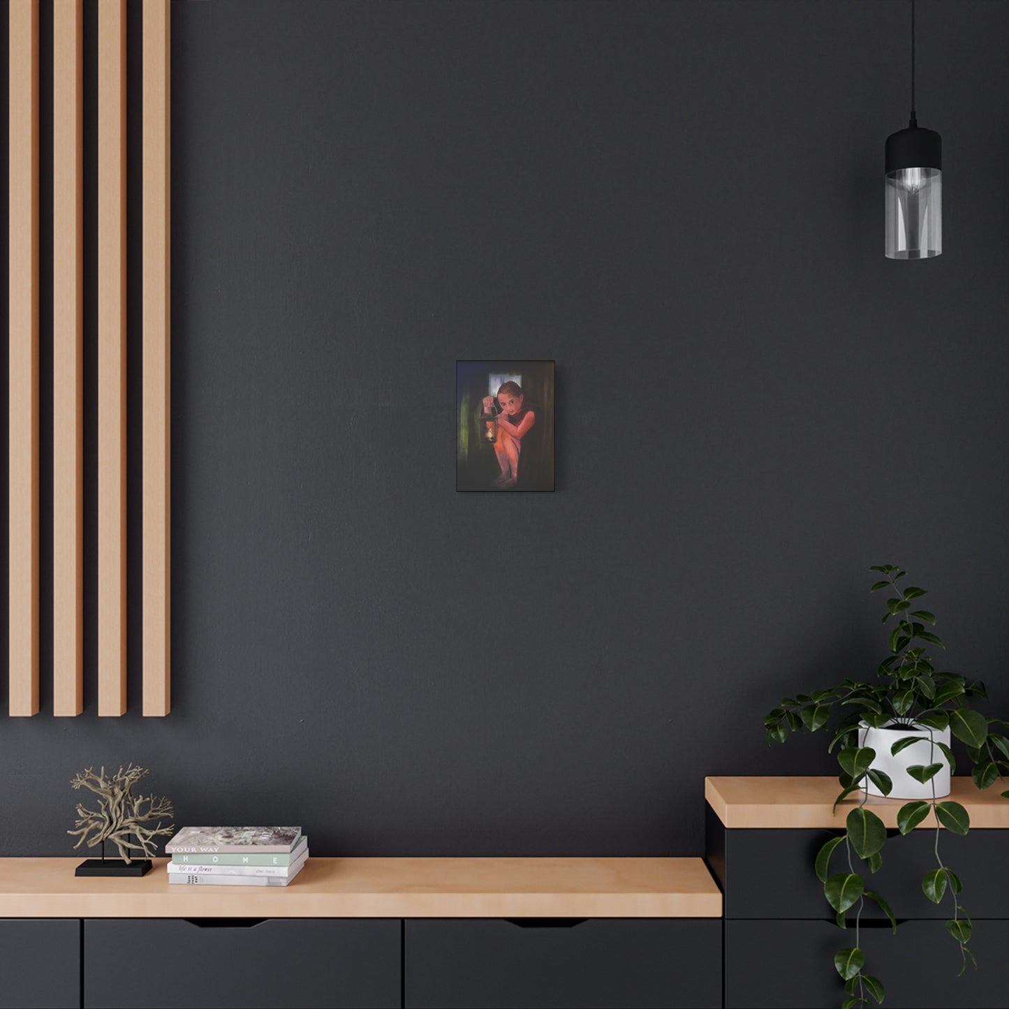 Hidden | Matte Canvas Print | Moody Forest Wall Art