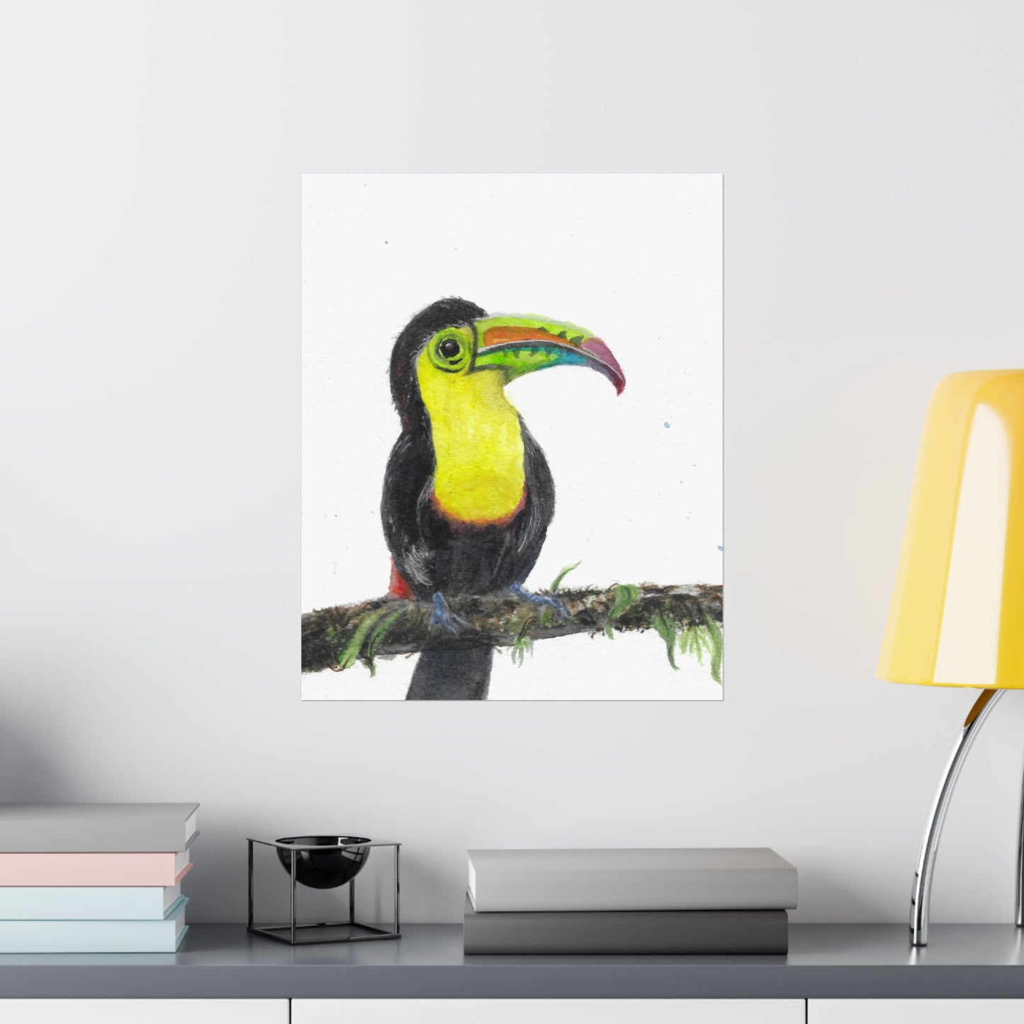 Toucan Art Poster | Colorful Tropical Bird Matte Print