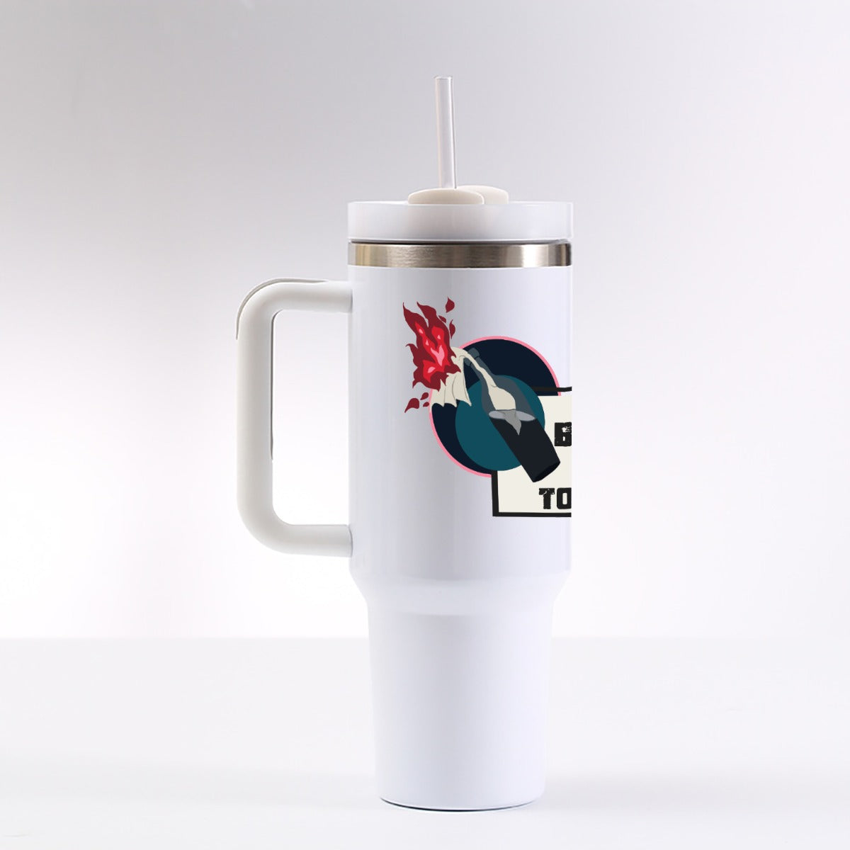Be the light 40 oz Tumbler With Handle |
